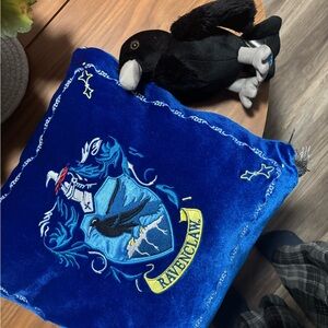Blue Ravenclaw Pillow with Plush Toy